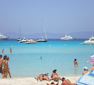 Yachten auf Formentera