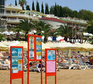 Vom Sunrise Richtung Kumköy-Evrenseki am Strand