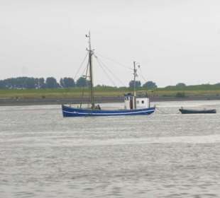 Unterwegs auf der Elbe bei Hafenrundfahrt