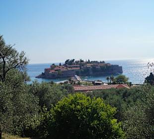 Sveti Stefan von oben