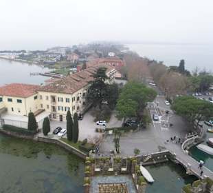 Вид с замковой башни на город