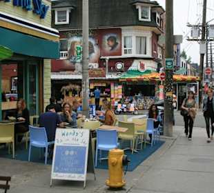 Straßencafé im Kensington Market