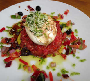 Tomate-Mozzarella in der "Paëlla de la Mer"