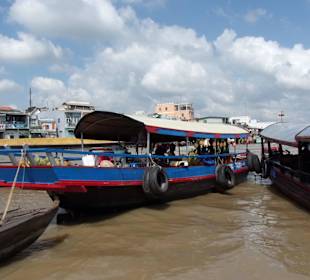 Auf dem Mekong unterwegs