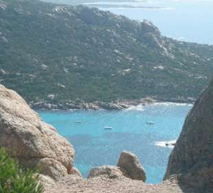 La baia vista dall'alto