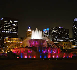 Buckingham Fountain bei Nacht