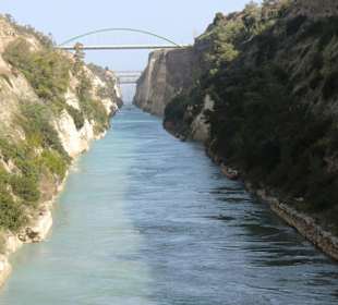 Durchfahrt  Kanal von Korinth  mit der MS Coral