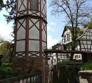 Der Wasserturm und Solepumpe