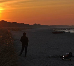 Sonnenuntergang am Strand von Zingst