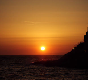 Sonnenuntergang bei der Taubeninsel