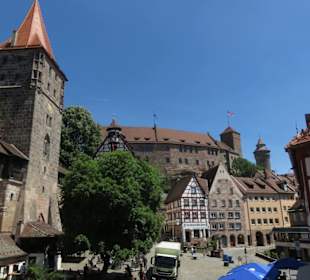 Blick aus dem Dürerhaus zum Tiergärtnertor-platz