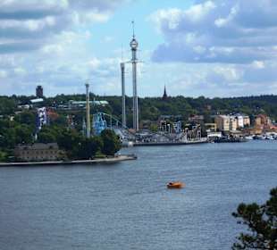 Blick vom Katarinahissen auf den Tivoli