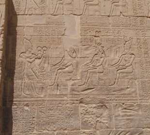 Bilder und Inschriften Philae Tempel