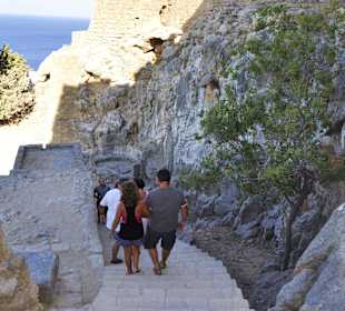 Auf dem Rückweg von Akropolis