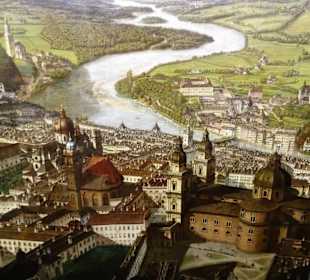 Details aus dem Panorama der Stadt