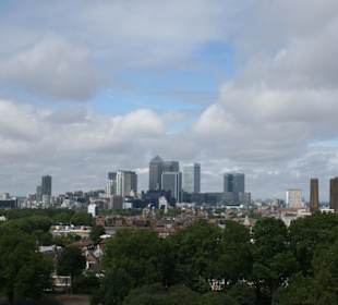 Blick über London vom Observatorium