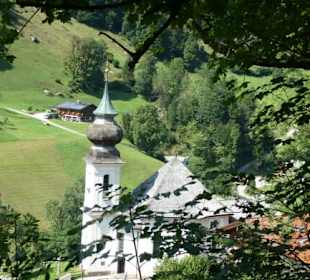 Blick auf Maria Gern (vom Weg zur Kneifelspitze)
