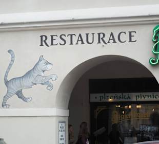 Sicht von außen auf das Restaurant