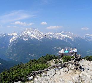 Eine Bank mit herrlicher Aussicht