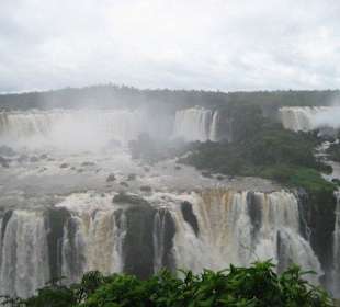 Die Wasserfälle, von Brasilien aus gesehen