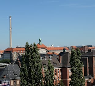 Ausblick vom Dach des Futuriums, dem Skywalk