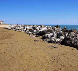 Kühler Strandbereich