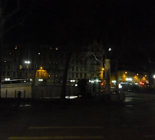 Ulice Lyonu wieczorem