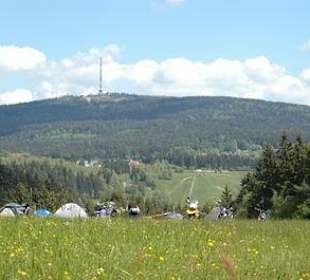 Blick auf den Ochsenkopf und Fleckl