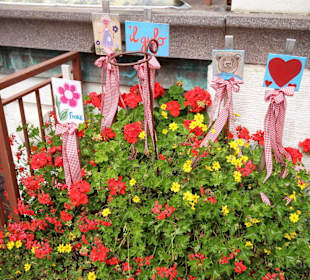 Blumenschmuck auf der Corsa Italia