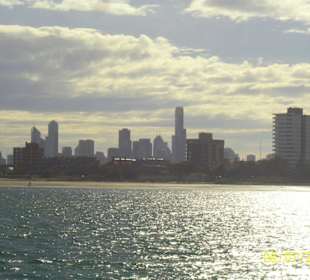 Blick von St. Kilda nach Melbourne