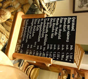 Die Auswahl an Backwaren