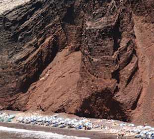 Red Beach im Süden der Insel