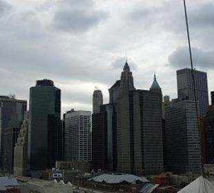 Aussicht von der Brooklyn Bridge