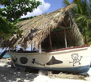 Tauchpause auf Saona