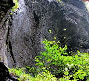 Ein Gletscherschliff am Klammende