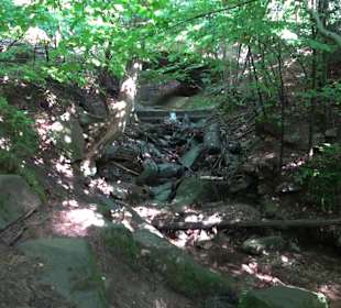 Wanderung Heslacher Wasserfälle und Heidenbrünnele
