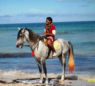Berbershow am Strand
