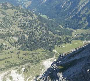 Blick vom Nordwandsteig am Nebelhorn