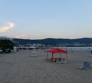 Sonnenstrand am Abend