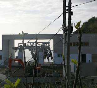 Fajã dos Padres: Neue Seilbahn im Bau