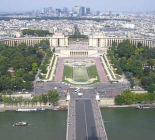 Aussicht vom Eiffelturm - Champs de Mars