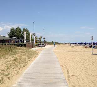 Fahrradweg am Strand