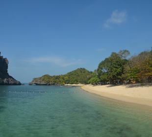 An diesem Traumstrand gabs Lunch
