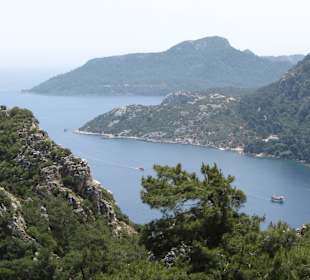 Blick auf die Bucht v. Turunc a. d. Weg n. Icmeler