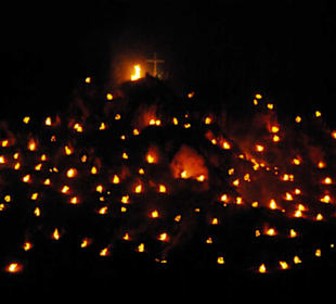 Blick auf die Berghänge