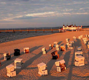 Sonnenuntergang an der Seebrücke