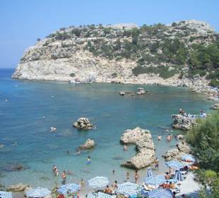 Die berühmte Film - Bucht, ca. 800m vom Hotel Cathrin