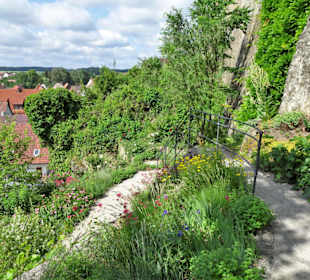 Unterwegs in den Terrassengärten Hollfeld