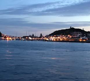 Jachthafen von Horta bei Nacht