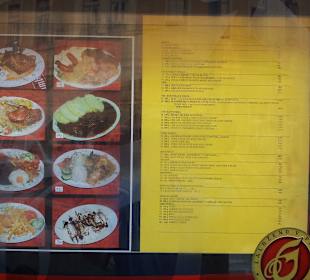 Speisekarte "Na Vandru"